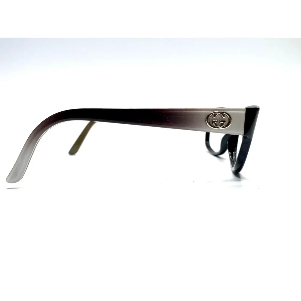 Gucci Black Gradient GG Logo Cat Eye Eyeglasses Italy GG 3569 L4E 52 12 135